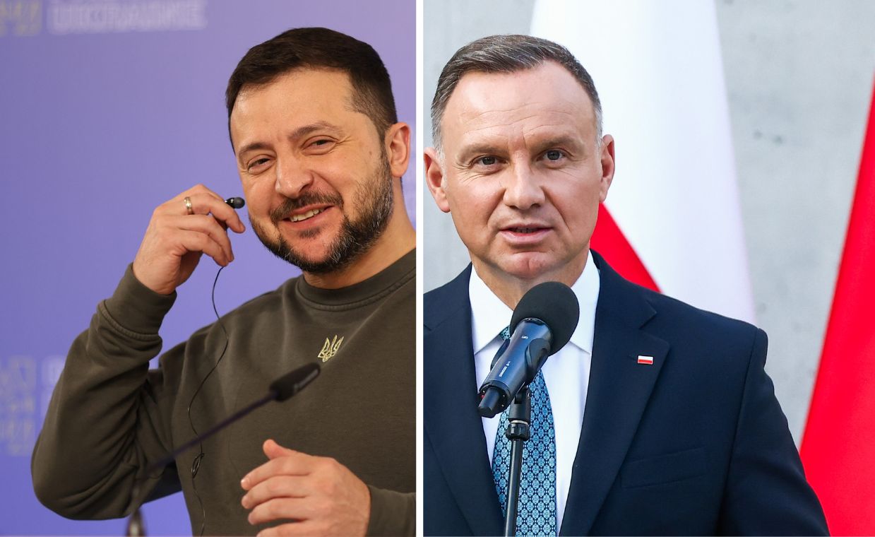 Wołodymyr Zełenski i Andrzej Duda