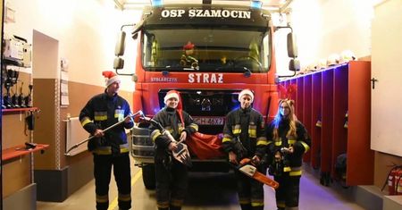 Strażacy z OSP Szamocin uratowali Święta