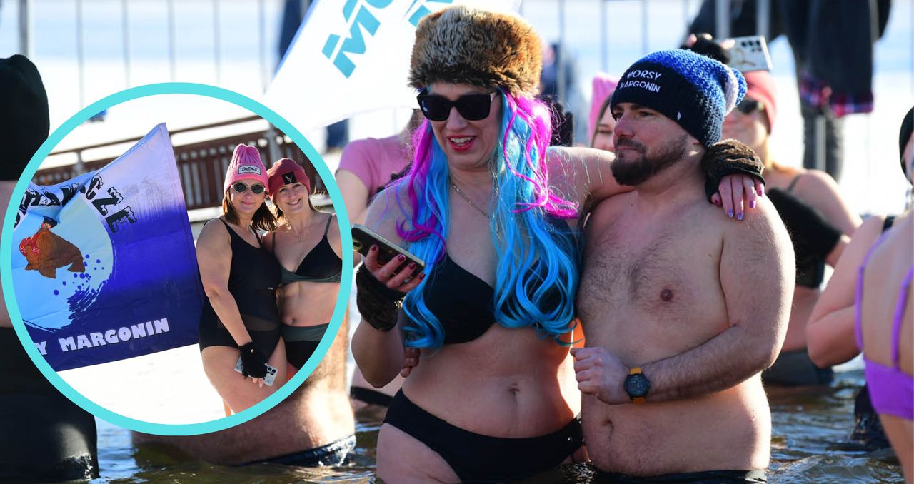 Morsowanie nad Jeziorem Margonińskim. -10 stopni i endorfiny