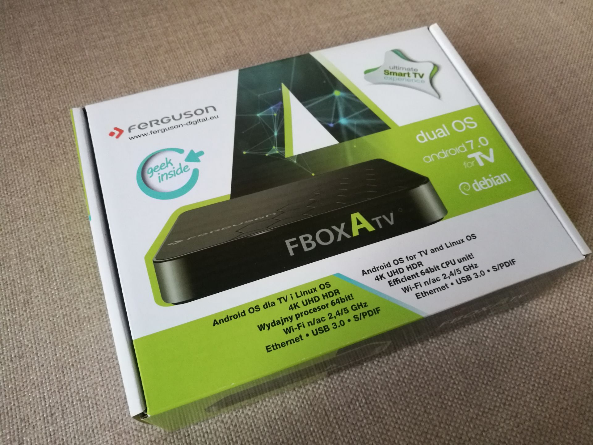 Ferguson FBOX ATV – niepozorny TV BOX z dwoma systemami 2