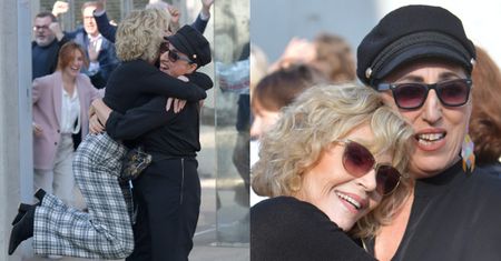 Krzepka Jane Fonda rzuca się na szyję Rossy De Palmie