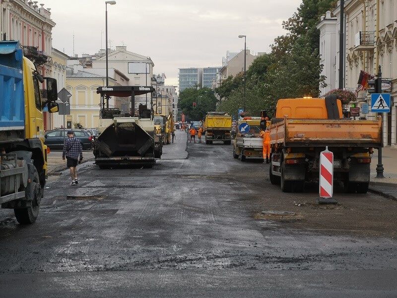 Remont nawierzchni ul. Krakowskie Przedmieście w Lublinie