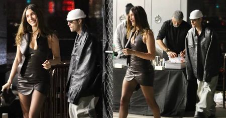U Bieberów bez zmian. Elegancka Hailey i podążający za nią Justin w rozchełstanej stylówce, zmierzają na event kosmetyczny