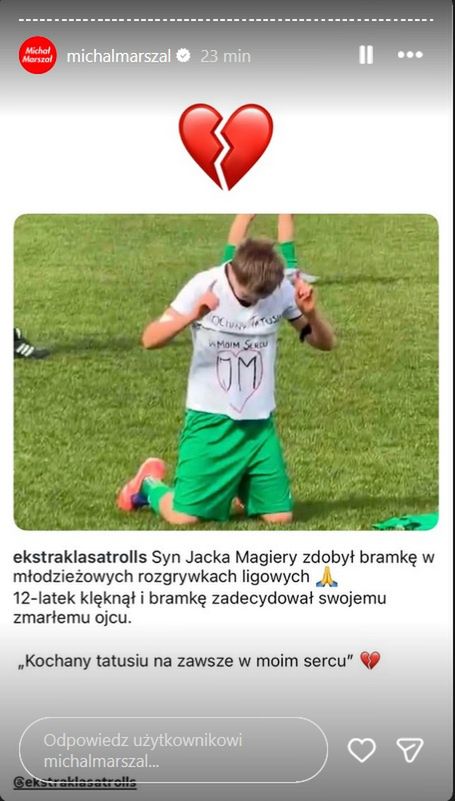 Jan Magiera zachwycił golem z rzutu wolnego