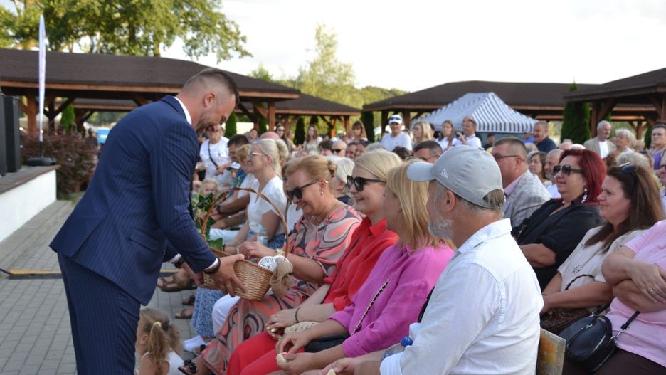 Biesiada dożynkowa w Skępem.