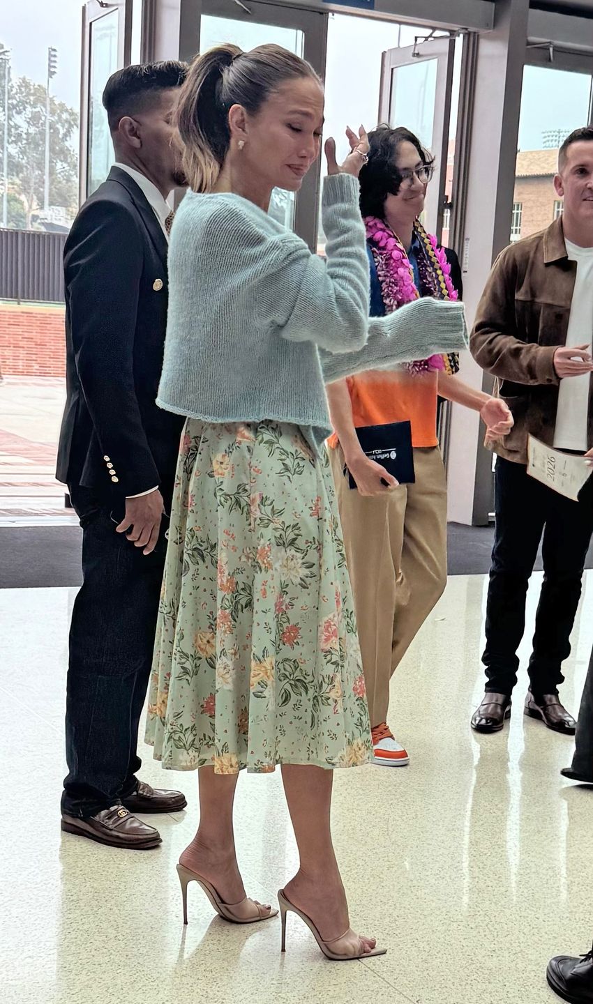Jennifer Lopez na zakończeniu szkoły 18-letniego syna