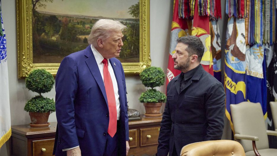 US President Trump meets Ukraine's President and European leaders at White House
PRESIDENTIAL PRESS SERVICE / HANDOUT
meeting, politics, diplomacy, conflict, russia, ukraine
