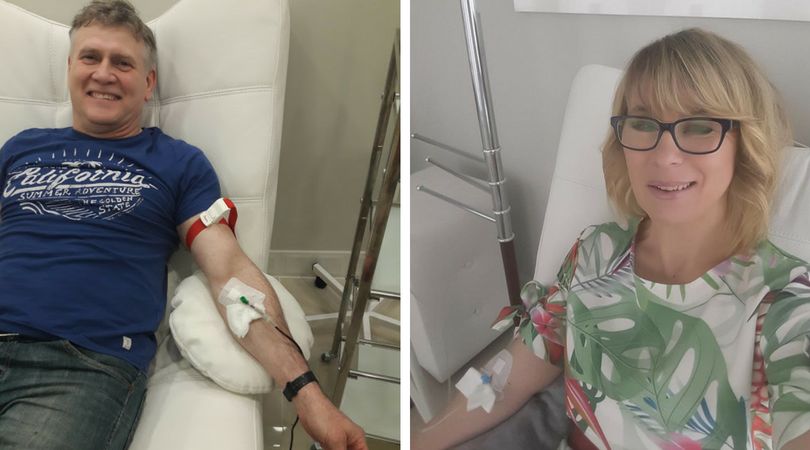 Agnieszka Grobelna i jej mąż chętnie korzystają z witaminowych wlewów