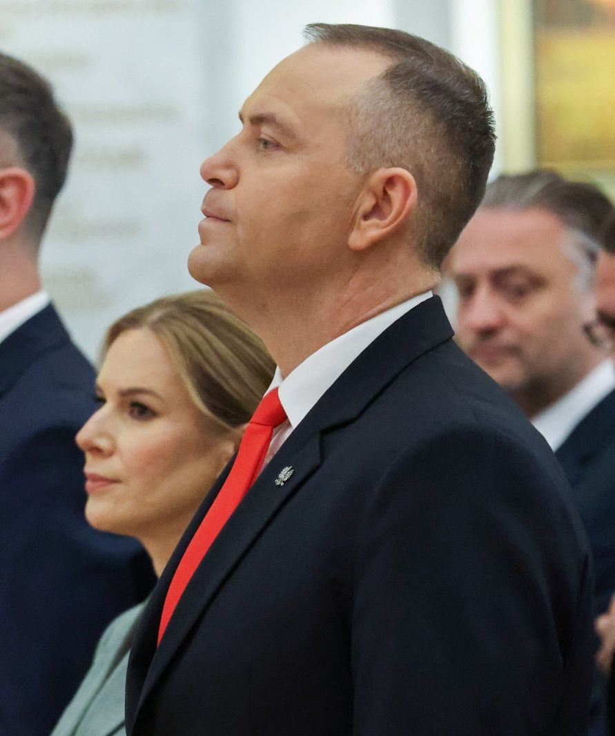 Karol i Marta Nawroccy na obchodach Święta Wojska Polskiego
