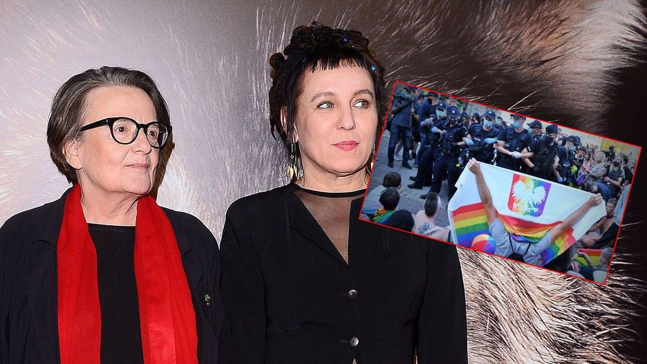 Agnieszka Holland i Olga Tokarczuk - inicjatorki petycji przeciwko homofobicznej agresji w Polsce 