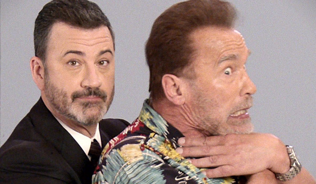 Arnold Schwarzenegger w "Jimmy Kimmel Live" 
