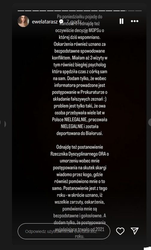 Ewelina Taraszkiewicz zapowiada walkę o dobre imię córki 