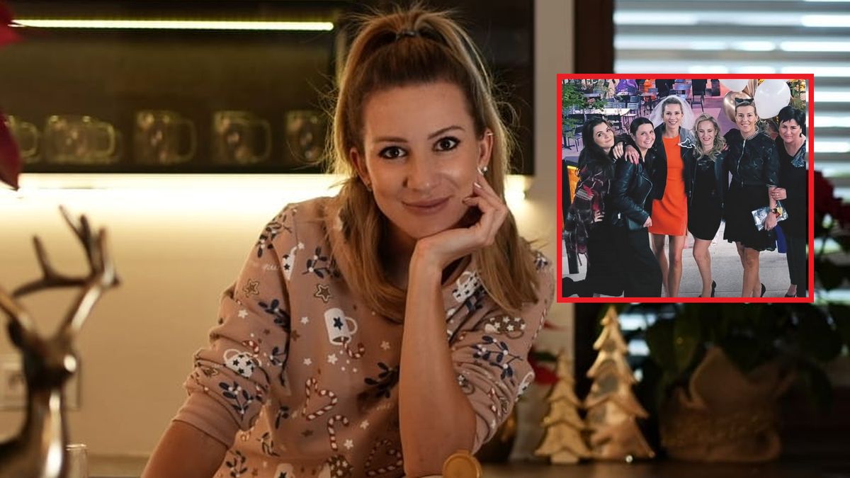 Na dużym zdjęciu Marta Domachowska, na małym - jej wieczór panieński 
