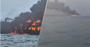 Kolizja i pożar statków na Morzu Północnym. "Jedna z najtrudniejszych akcji"