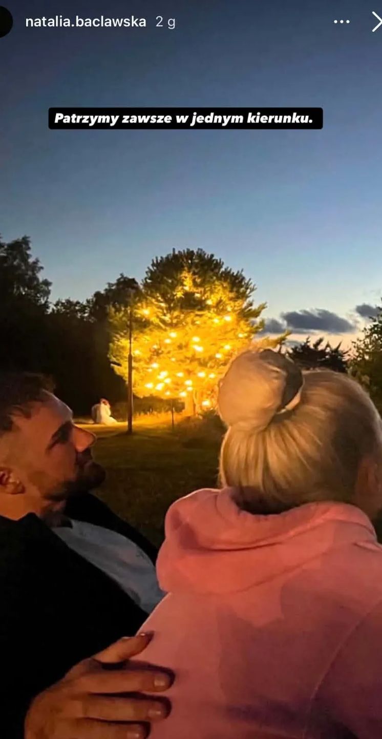 Łukasz Litewka z partnerką