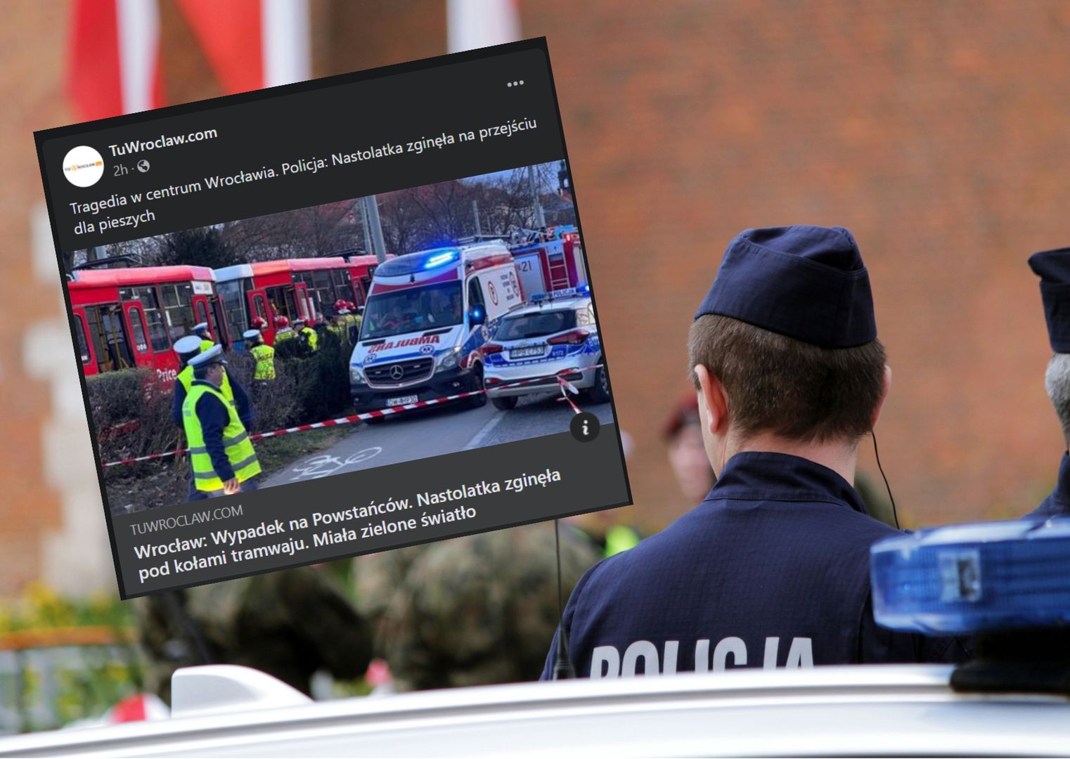 Tragedia we Wrocławiu. 17-latka potrącona przez tramwaj zginęła na miejscu
