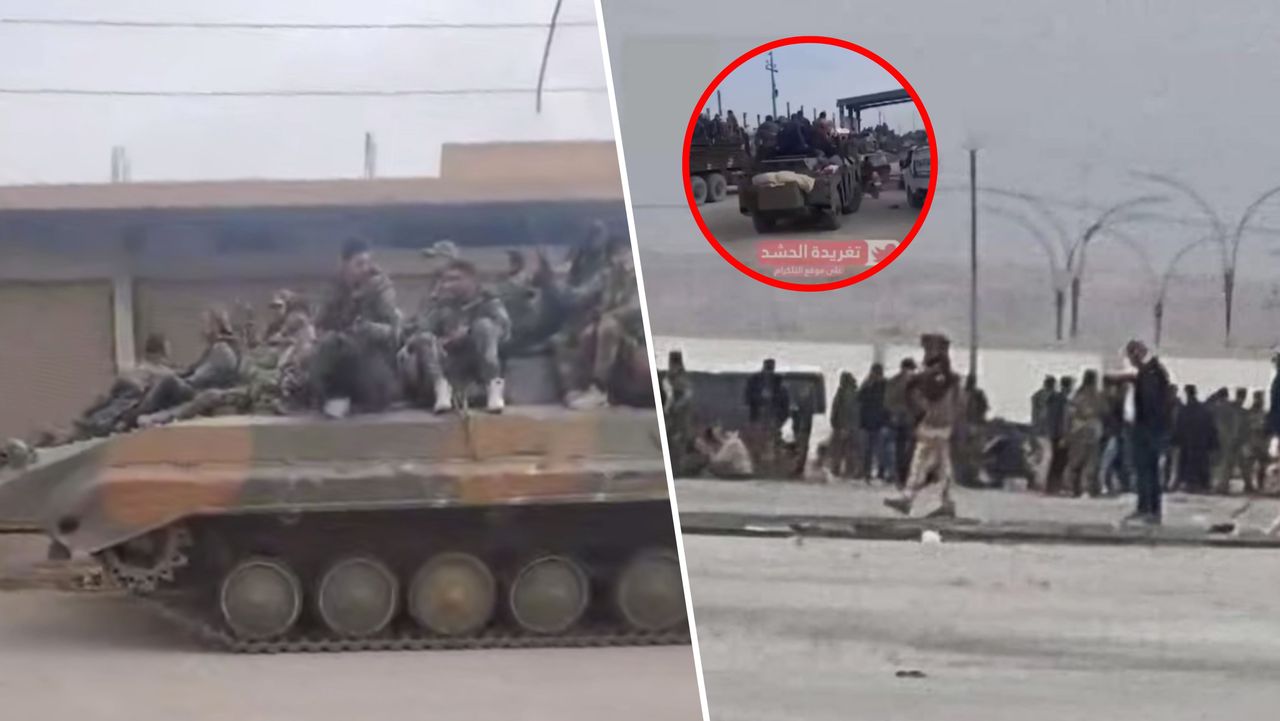 Assad's soldiers fled to Iraq. The rebels are getting closer to the palace.