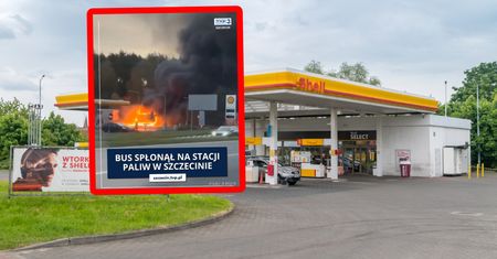 Stanął w ogniu na stacji. Przerażający widok. Pokazali nagranie