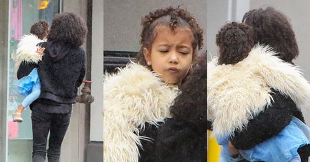 North West w butach na obcasie i "strusim futrze" (ZDJĘCIA)