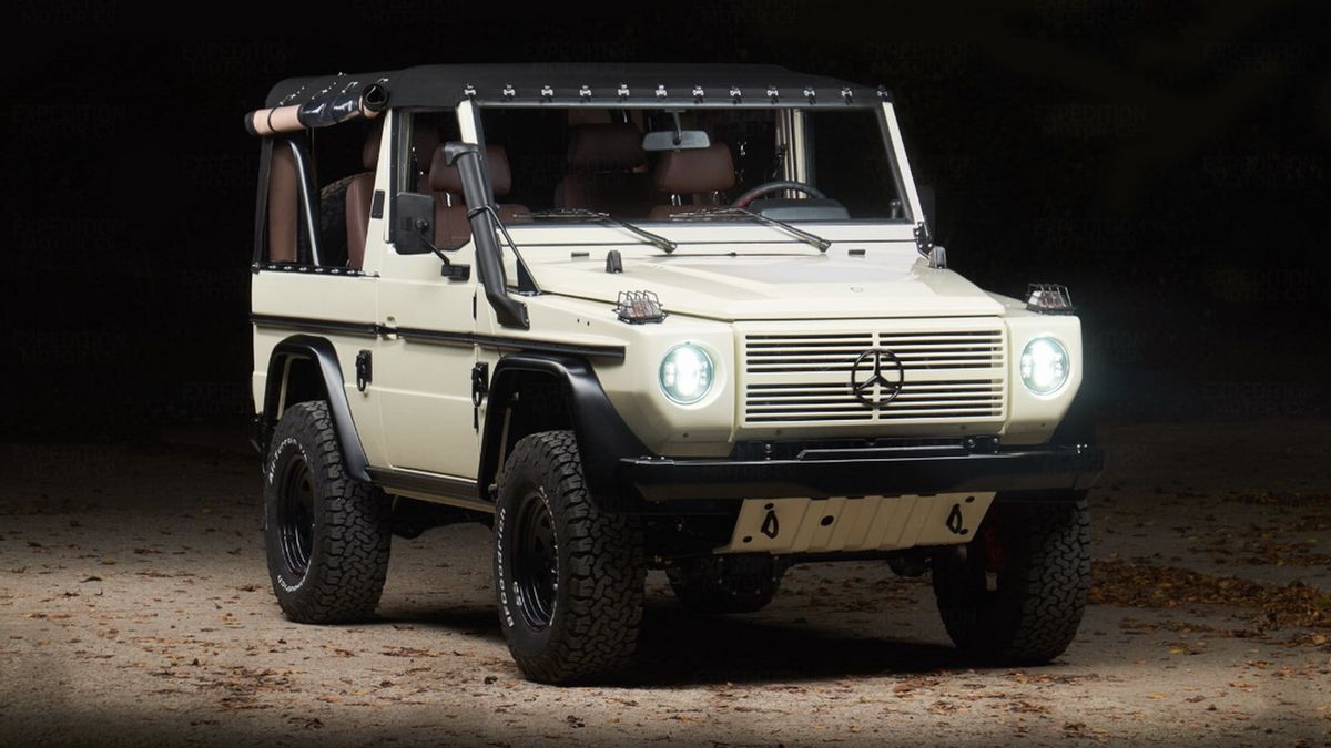 Gelandewagen w takim wydaniu prezentuje się bardzo bojowo.