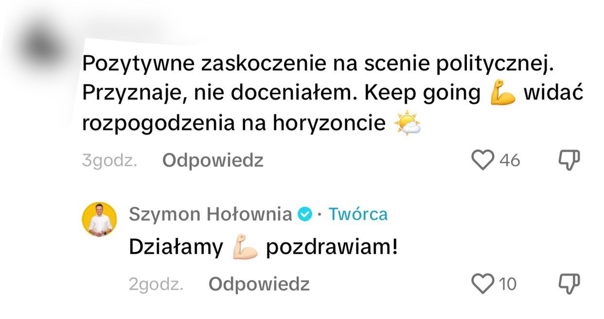 Lawina komentarzy pod nagraniem Szymona Hołowni