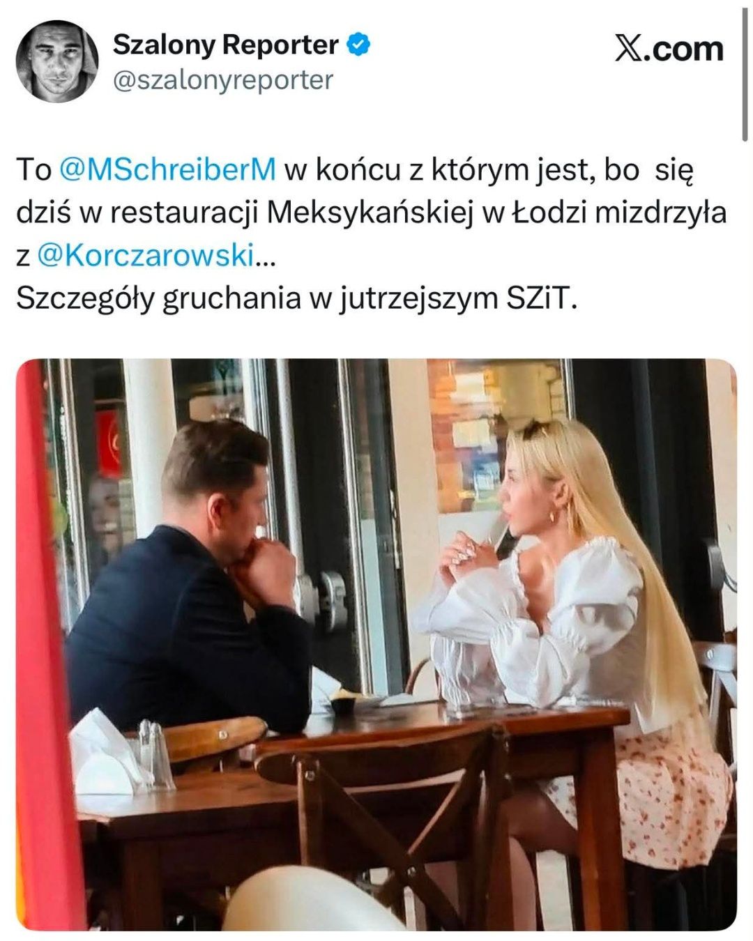 Korczarowski z Marianną Schreiber