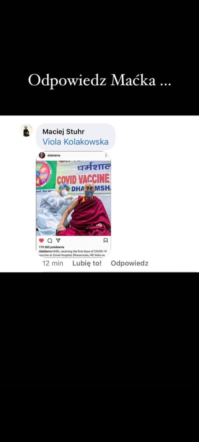 Maciej Stuhr odpowiada Violi Kołakowskiej