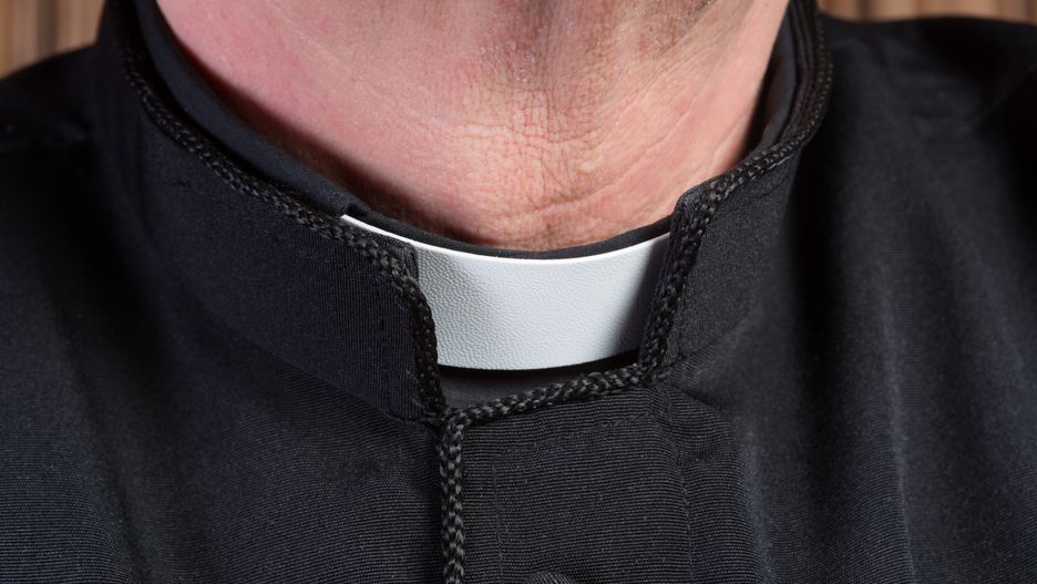 Priest clerical collar
Closeup of the neck of a priest wearing a black shirt with cassock and white clerical collar
Studio-Annika
Black, Cassock, Catholicism, Christianity, Clergy, Cleric, Clerical Collar, Close-up, Clothing, Collar, Human Neck, Male, Men, Minister, Neckwear, One Person, People, Preacher, Priest, Religion, Shirt, Spirituality, Traditional Culture, White, priesthood, wearing