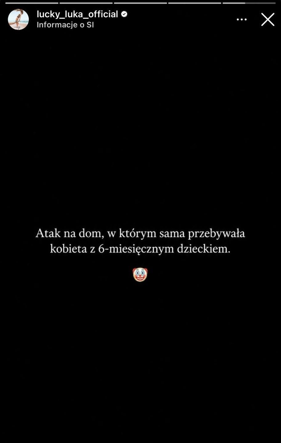 Emocjonalny wpis Luki