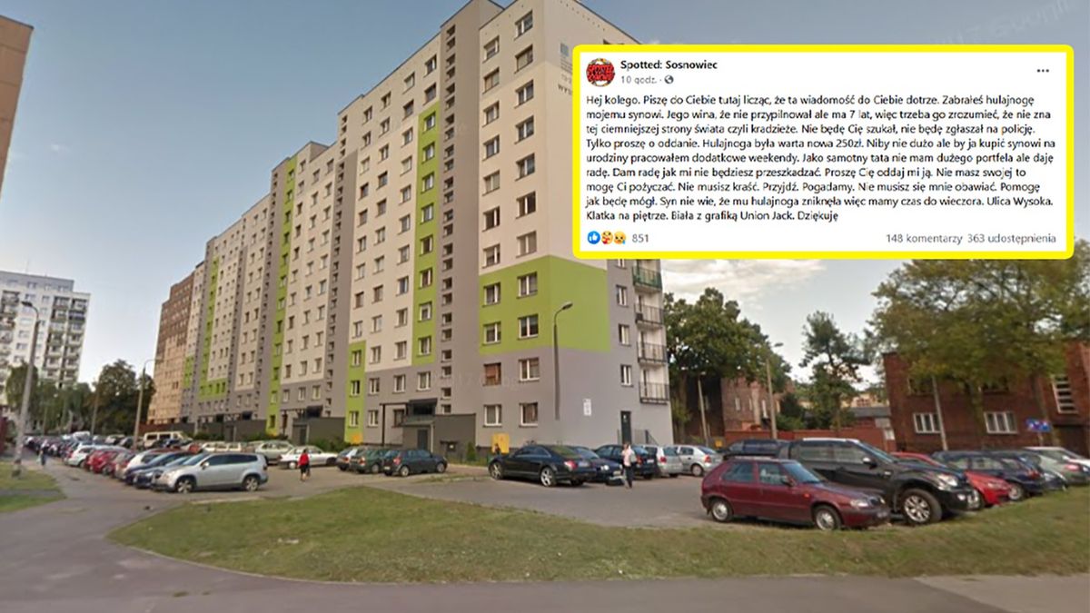 Mieszkaniec Sosnowca zamieścił w sieci poruszający wpis