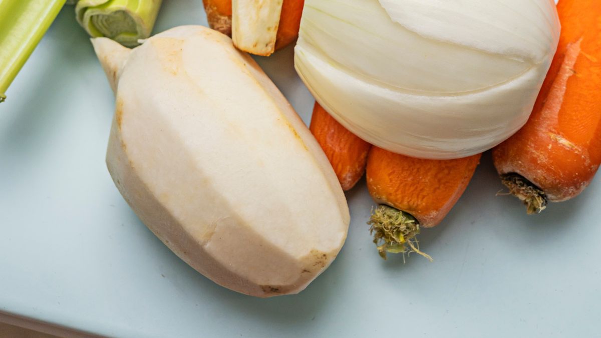 Obrana brukiew z cebulą i marchewką