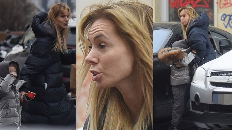 Izabela Janachowska z synem na lodach w rolls-royce za 2 miliony