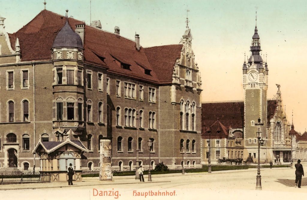 Dworzec Główny w Gdańsku w 1901 r.