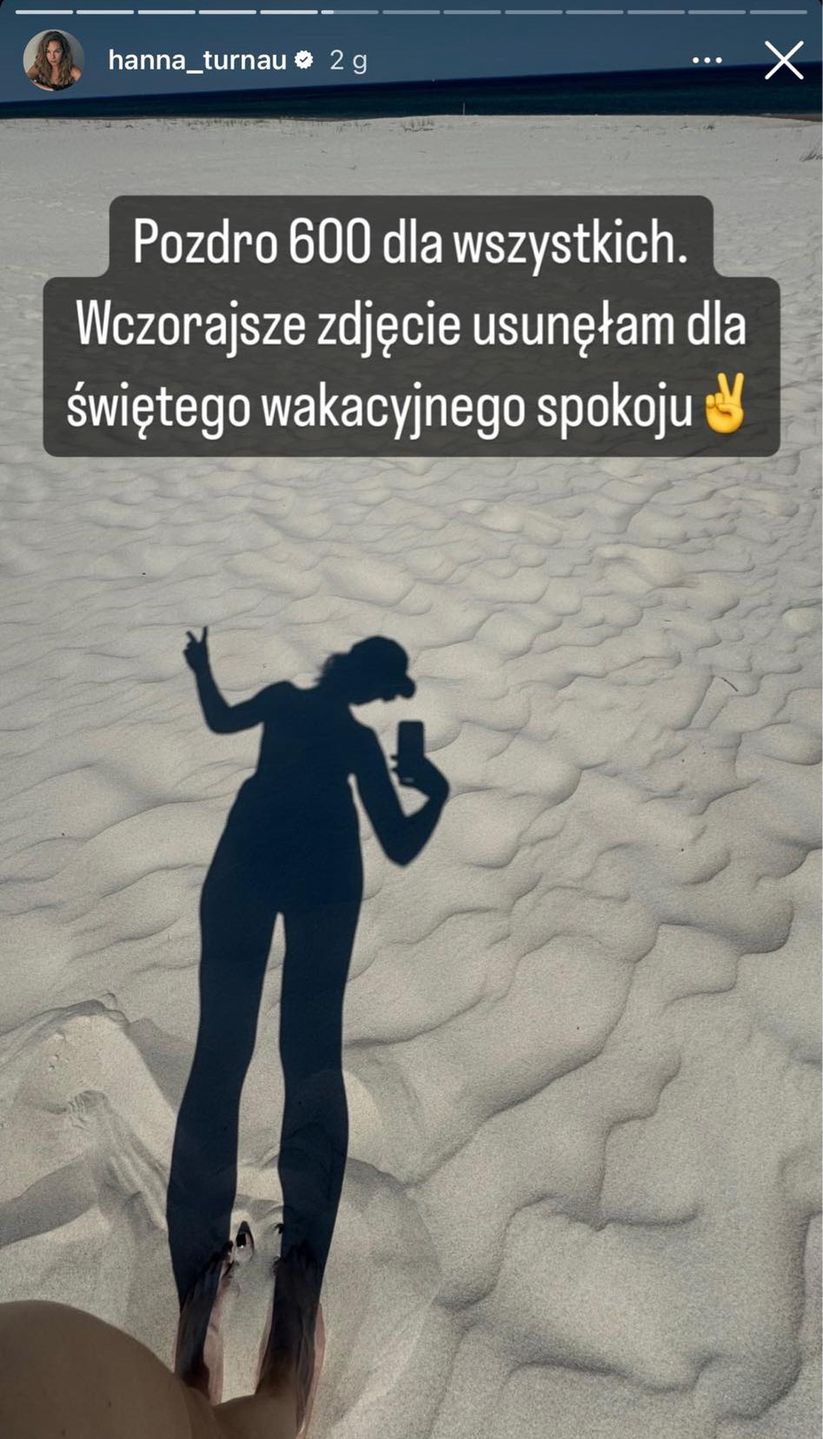 Hanna Turnau tłumaczy usunięcie plażowych zdjęć z profilu