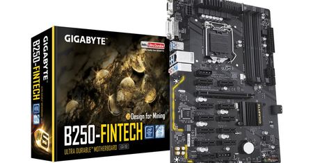 Gigabyte GA-B250-FinTech - płyta dla górników już oficjalnie (tania nie jest)