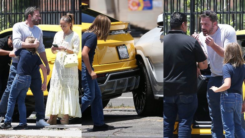 10-letni syna Bena Afflecka wjechał Lamborghini w przód luksusowego BMW