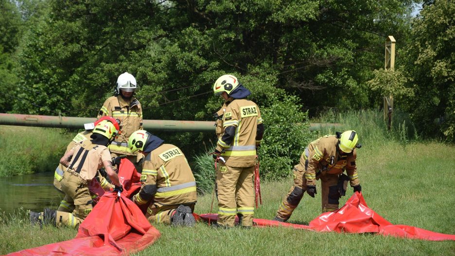Ćwiczenia służb na wypadek powodzi w Rybniku