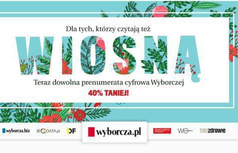 Cyfrowa prenumerata "Gazety Wyborczej" tańsza o 40 procent