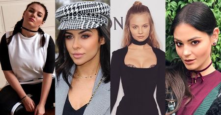 Z czym nosić choker? 5 stylizacji gwiazd