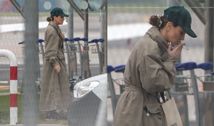 Marina i Wojtek Szczęśni spotykają się na lotnisku a Arkadiuszem Milikiem