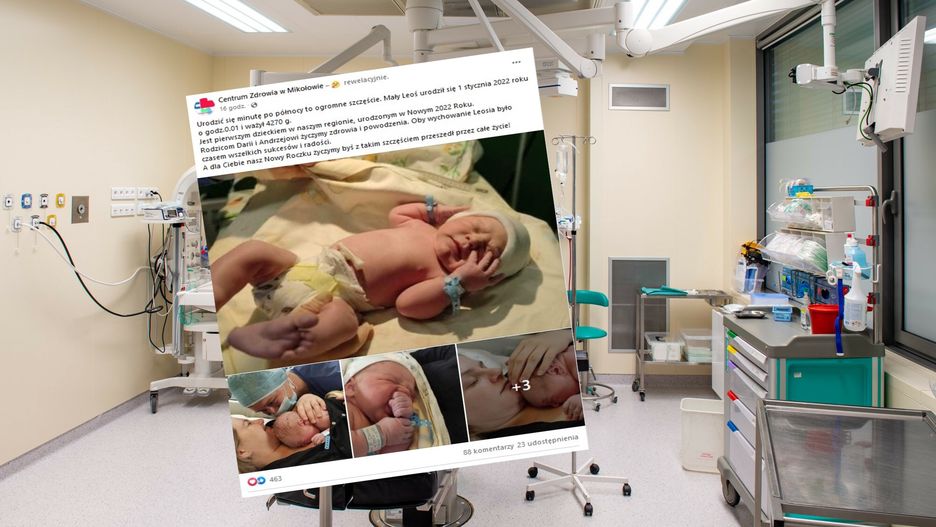 Leoś urodził się minutę po północy w 2022 roku 