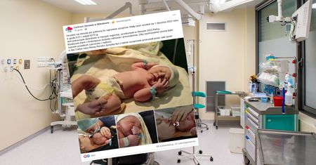 Za oknem fajerwerki. Leoś urodził się minutę po północy już w 2022 roku