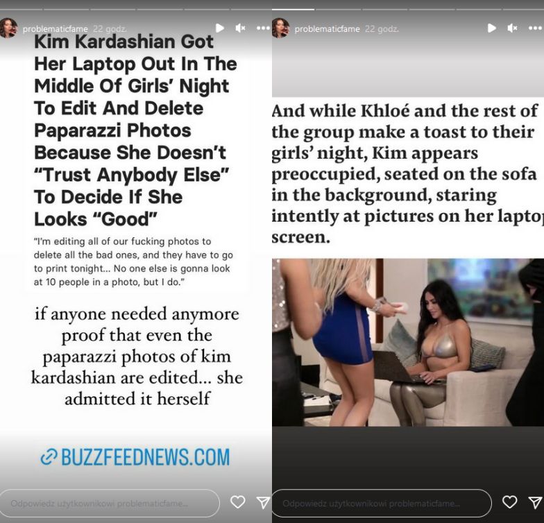 Kim Kardashian edytuje zdjęcia paparazzi