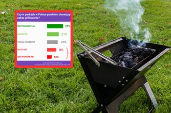 Grillowanie w parkach powinno być zakazane? Jasne stanowisko Polaków