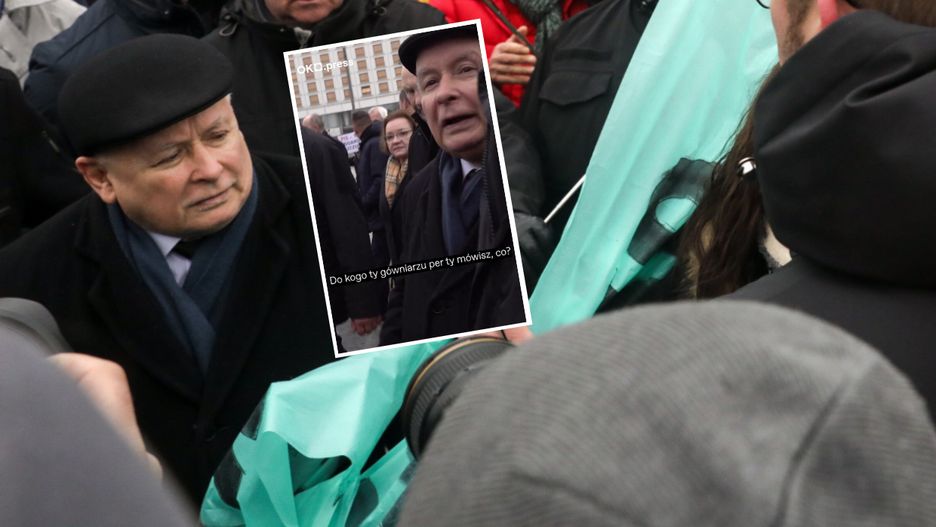 Jarosław Kaczyński podczas miesięcznicy smoleńskiej