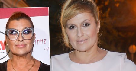 Katarzyna Skrzynecka w skórzanej sukience z dekoltem. Skradła całe show!