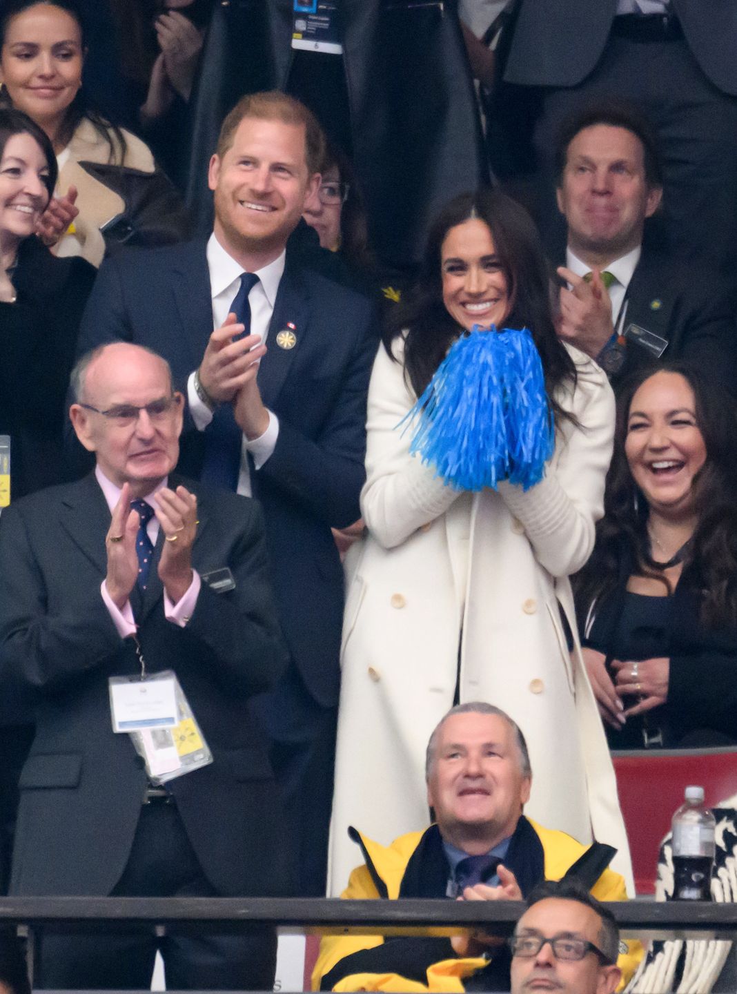 Zadowoleni  Harry i Meghan na ceremonii otwarcia Invictus Games