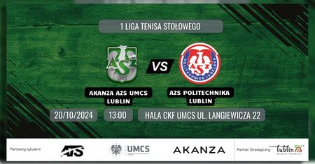 Podwójne derby Lublina. Akanza AZS UMCS Lublin kontra AZS Politechnika Lubelska