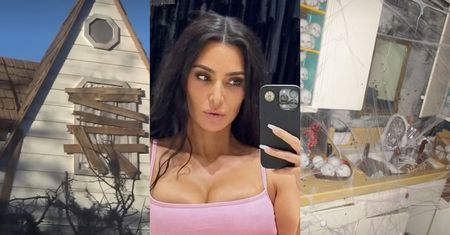 Kim Kardashian pochwaliła się udekorowanym NA BOGATO domem z okazji Halloween. Wygląda jak plan zdjęciowy horroru (ZDJĘCIA)