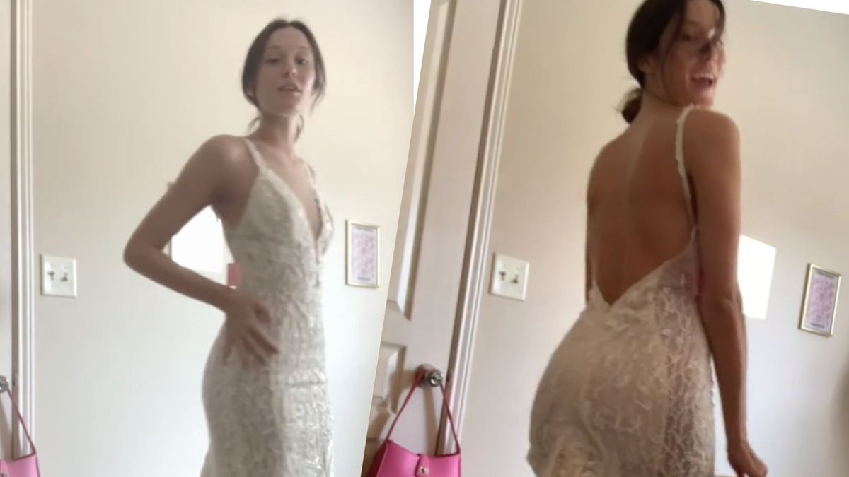 Kupiła za grosze suknie ślubną znanej projektantki